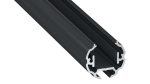 Lumines profile type Cosmo anodized black, 1 m